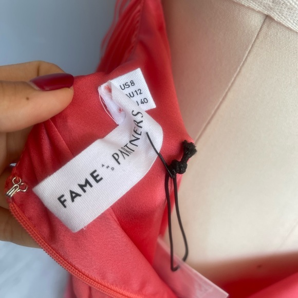 Fame and Partners Ciel Dress- mock neck pleat dress - Picture 6 of 11